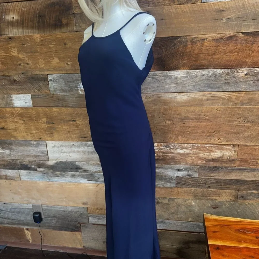 👗✨  Calvin Klein Navy Evening Gown ✨👗